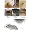 Stainless Steel Corner Brace Angle Bracket Shelf Support Corner Joint Fastener with Screws 10PCS