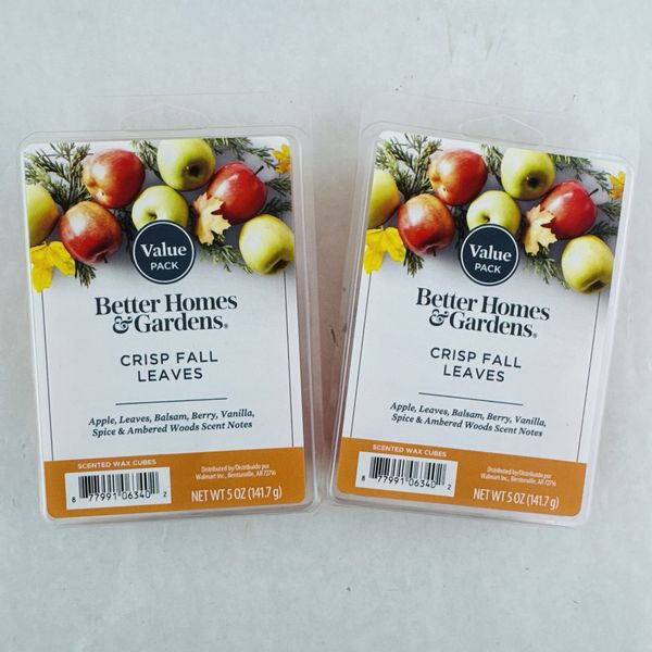 Crisp Fall Leaves Scented Wax Melts Cubes 5 oz 2 Pack Value Pack