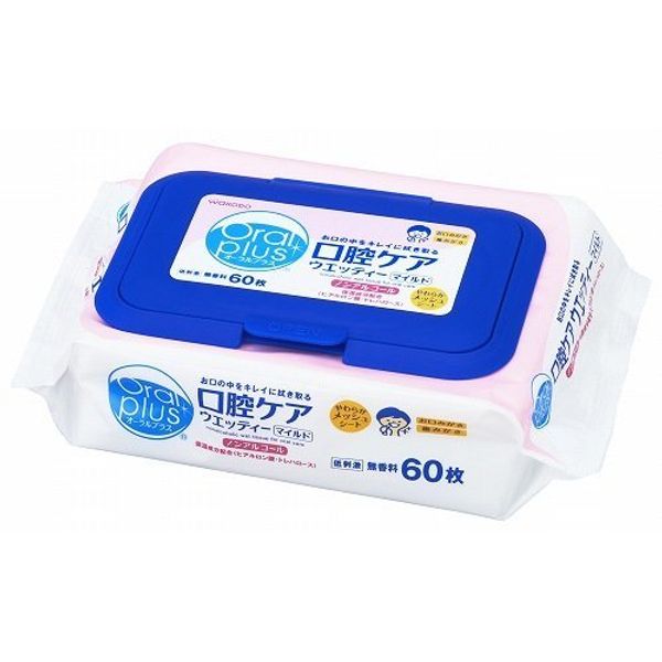 Oral Plus Oral Care Wetties, Mild, 60 Sheets.
