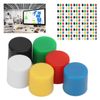 180 pièces Breadboard Tact Tactile Push Button Cap 6 Colors ABS Plastic Push Button Round Cover for Replacement