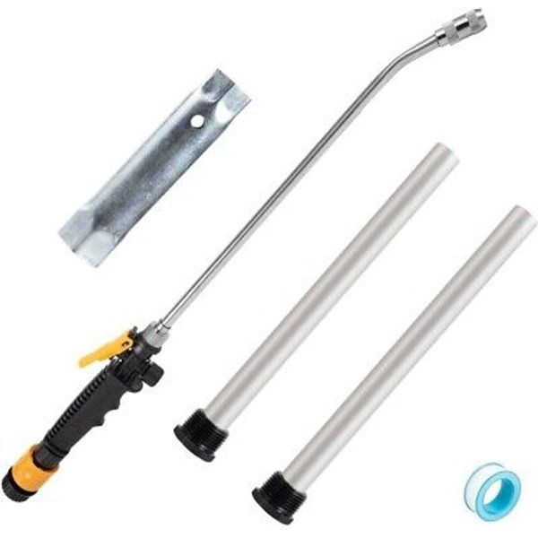 5Pcs RV Water Heater Anode Rod Set, Flush Wand, Dual Hex Wrench