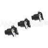 3Pcs RJ45 Waterproof Sockets IP65 Ethernet Panel Mount RJ45 Connector Black