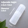 OCHEAL 2 Pack Transparent Plastic Makeup Brush Holders, Dual Use, Lightweight, Spacious
