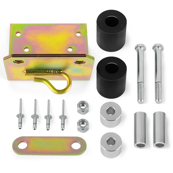 For Peterbilt 379 Lower Roller Bracket Kit Bundle with Rollers & Hardware - Driver Left Side,replace 13-04401M002,13-03593,13-04667,13-04413SPL,13-04401M001