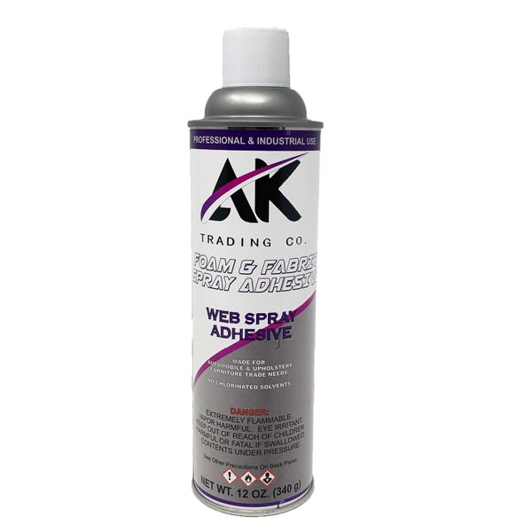 AK Trading Professional Quality General Multipurpose Spray Adhesive, 12-Ounce for Acoustic Panels & Craft Upholstery Foam Adhesive & Fabric Glue