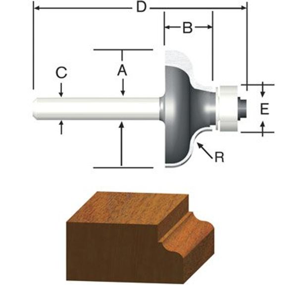 Ogee Router Bit