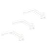 3pcs Invisible Flat Disk Nose Stud L - Bend Clear Acrylic Flexible Retainer Body Piercing 18G