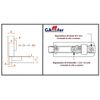SALICE Universal Hinge with Opening 110° Standard Application (DECELERANT SILENT, NECK:0 BASE H02 V. WOOD)