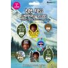 Gamago Bob Ross Temporary Tattoos, Multicolor