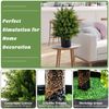 2Pack Outdoor Artificial Topiary Ball Tree Set Home Decoration w/Built in Cement