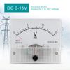 Beufee Volt Meter, Dc Analog 85c1 Analog Panel Voltage Gauge Current Voltmeter 2.5 Accuracy Voltage Analog Voltmeter Panel for Circuit Testing(DC 0-15V)