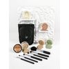 5pc KIT w/BRUSH SET (EBONY) Foundation Concealer Blush Corrector Bare Face Full Size Illuminating Powder