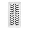 CLEAR EYELASH False Eyelashes, Pine, Large Capacity, 10 Pairs (Doll Type)