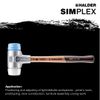 Halder 3117030"Simplex" TPE-Soft/Superplastic Soft-Face Mallet, Multi-Colour, 30 mm