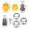 lasuroa 9pcs PVC Pipe Threader Kit for Electric Drill, PVC Thread Maker Tool Set Pipe Threading Tool with 1/2" 3/4" 1" NPT Dies