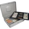 BARSKA 12-Inch Cash Box with Combination Lock , Gray