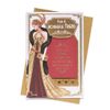 Art Deco Lady - Friend - Glittered Birthday Card