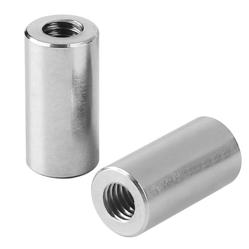 Niooliuk M10 Round Connector Nuts, 304 Stainless Steel Coupling Nut 60mm/2.36 inch Length,Pack of 2