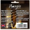 Adagio Professional Acoustic Guitar Strings Full Set/Pack - Gauge 10-47 Phosphor Bronze