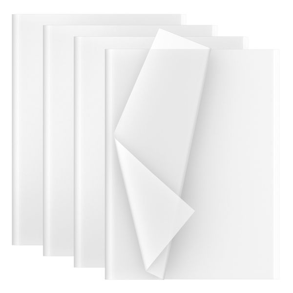 Creavvee White Decoupage Tissue Paper, 60 Sheets, 35 x 50 cm