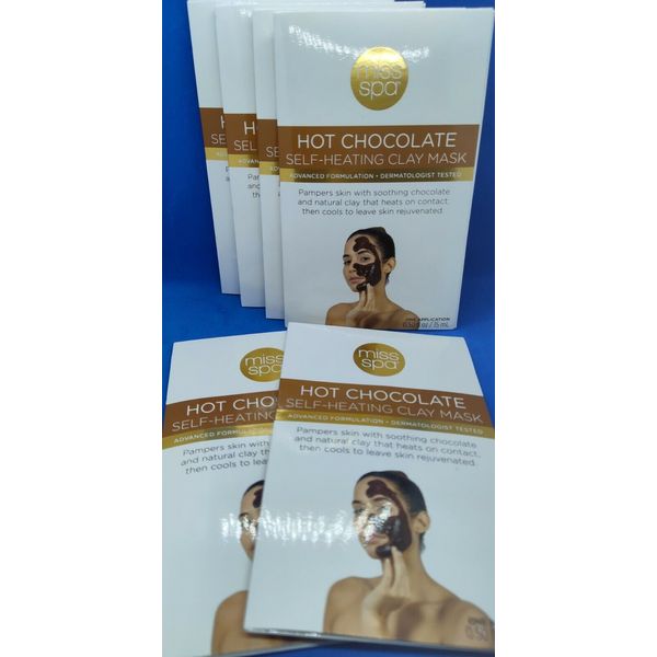 Miss Spa Hot Chocolate Self-Heating Clay Mask (LOT OF 10)