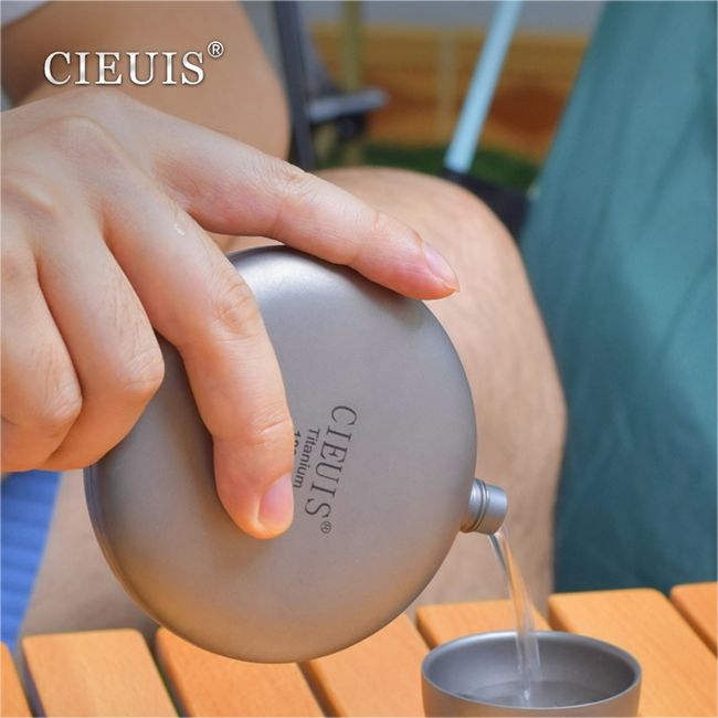 Hot-Sale Picnic Equipment Portable Camping Kettle Pure Titanium