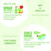 Veggie Wash Refill Bottle Veggie Wash 32 oz Liquid