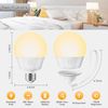 E26 Rechargeable Light Bulb with Remote and Timer, Battery Backup Bulb for Sconc