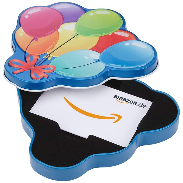 Amazon.de Gift Card in Gift Box (Birthday Balloons)