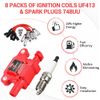 8xHigh Performance Ignition Coil+Spark Plug+Wire For Chevy GMC 5.3/6.2L V8 UF413