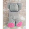 Knitting by Post Knitting Pattern Leaflet for Yummy Tummy Elephant Animal Easter Soft Toy A5 Leaflet