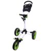 MacGregor Golf Flat Fold 3 Wheel Golf Cart - Folds Completely Flat - White/Green