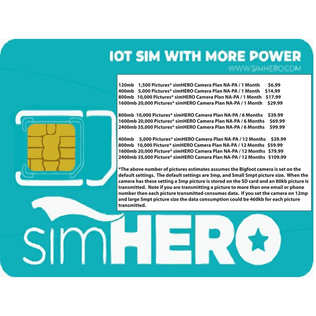 Bigfoot Camera My Sim Hero Replacement Data Card