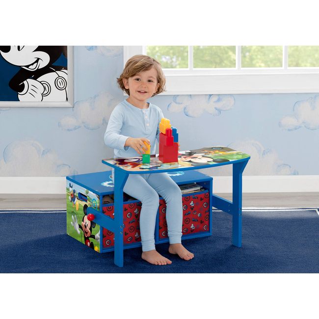 Delta Children Chair Desk with Storage Bin Disney Mickey Mouse
