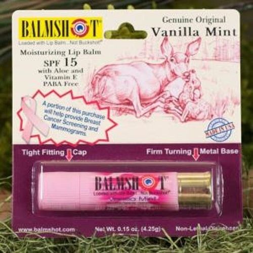 lip balm in shotgun shell Balmshot beeswax natural oils SPF 15 two,his and hers