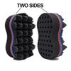 Xinlie Hair Sponge Brush Twists Dread Afro Coils Hair Curl Brush Hair Brush Sponge Holes Barber Hair Brush Sponge Barber Hair Brush Sponge Hair Twist Sponge For Twists,Curls in Afro-Style Hair(2PCS)