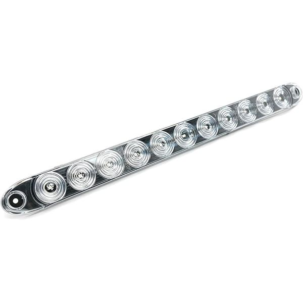 Tecniq 15" Clear Red Multi-function Stop Turn Tail Marker Trailer Light LED Bar
