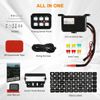AUXBEAM 6 Gang Switch Panel ON/OFF Control Box Toggle Circuit Relay System Boat