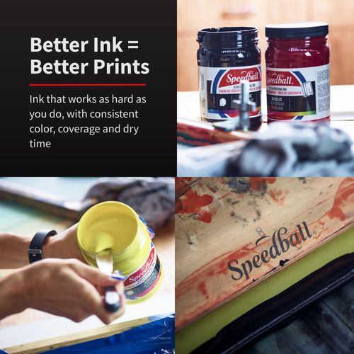 Speedball 004686, 4686, Fabric Screen Printing Ink, 32 Fl oz., Burgundy