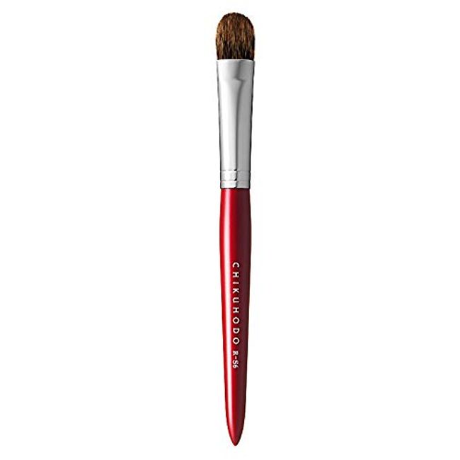 CHIKUHODO Kumano Brush (Makeup Brush), Takehodo Regular Series, Eyeshadow Brush, Pine Squirrel/Weasel RR-S6, Red Line Makeup Brush