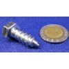 Zinc Hex Head Lag Screw 9/16 Hex Size 3/8 Thread x 1.00" Length, 100 pcs