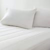 Sunbeam Full Size Electric Heated White Mattress Pad w Digital Controller Wi-Fi