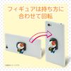 Elecom P-STBFCMDOG Smartphone Ring Smartphone Stand [Attach Character to Smartphone to Prevent Falling]