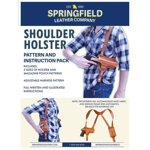 SLC Two Shoulder Holster, Sewing Pattern with Instructions, 2 Holster Sizes