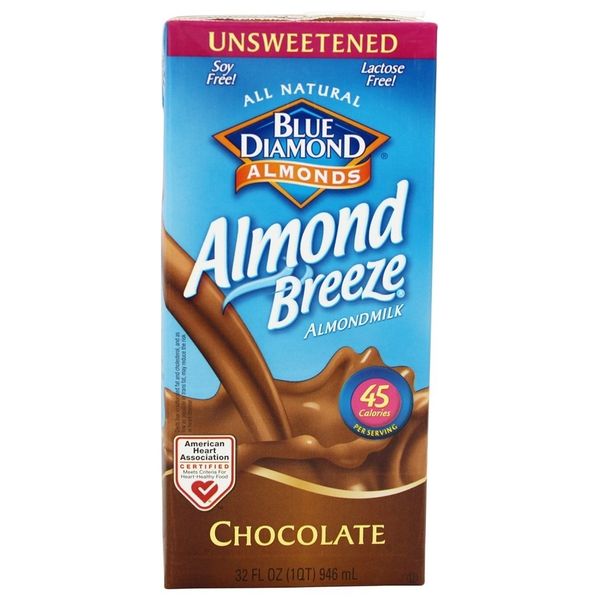 Blue Diamond Growers - Almond Breeze Almond Milk Unsweetened Chocolate - 32 oz. (pack of 2)