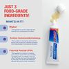 Secure Waterproof Denture Adhesive - Zinc Free - Extra Strong Hold For Upper, Lower or Partials - 1.4 oz