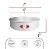 Fat Daddio's PCC-63 Round Cheesecake Pan, 6 x 3 Inch, Silver