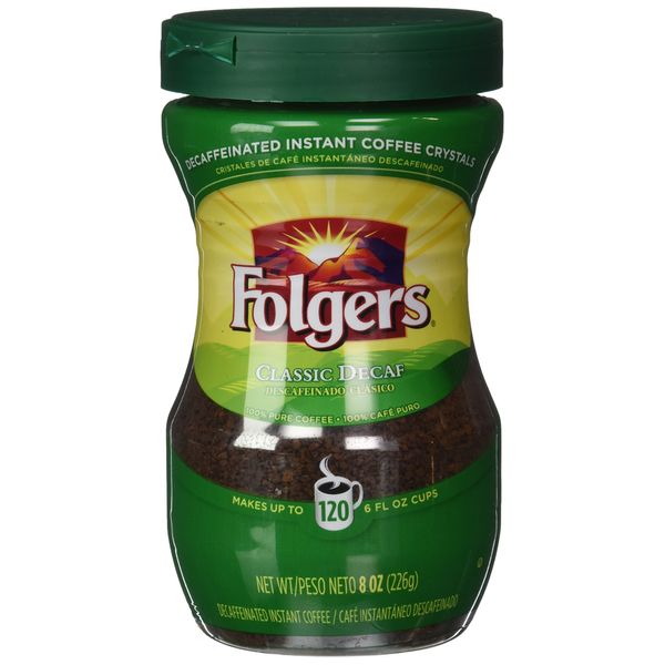 Folgers Classic Decaf Instant Coffee 8 oz