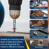 9 PCS Damaged Screw Extractor Set,6 PCS HSS 4341 Screw Extractor Remover Kit and