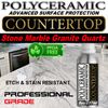 STONE SEALER" POLYCERAMIC CLEAR COATING" ETCH & STAIN RESISTANT - 8 ounce/237ml